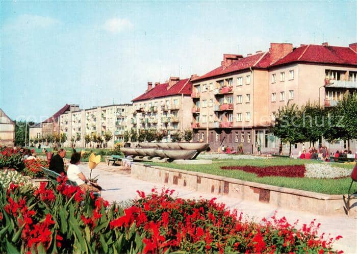 Brzeg Brieg Schlesien Ulica Wojska Polskiego – بطاقة مصوّرة