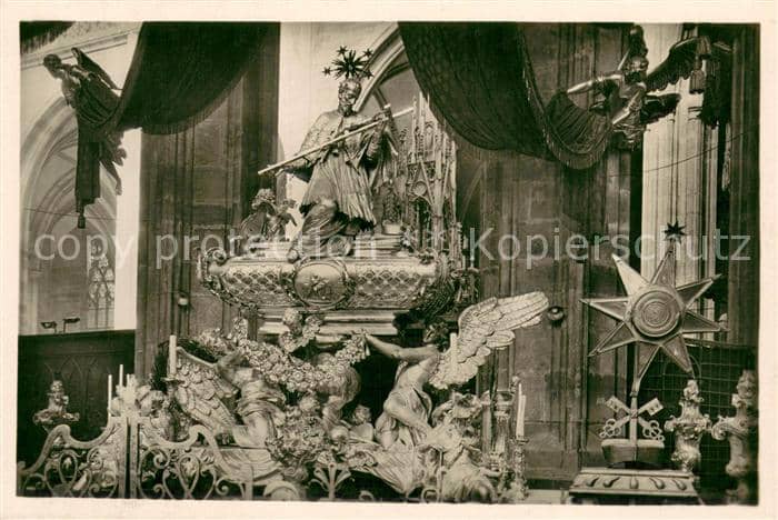 Praha Prahy Prague Grabmal des hl Johann von Nepomuk – Ansichtskarte