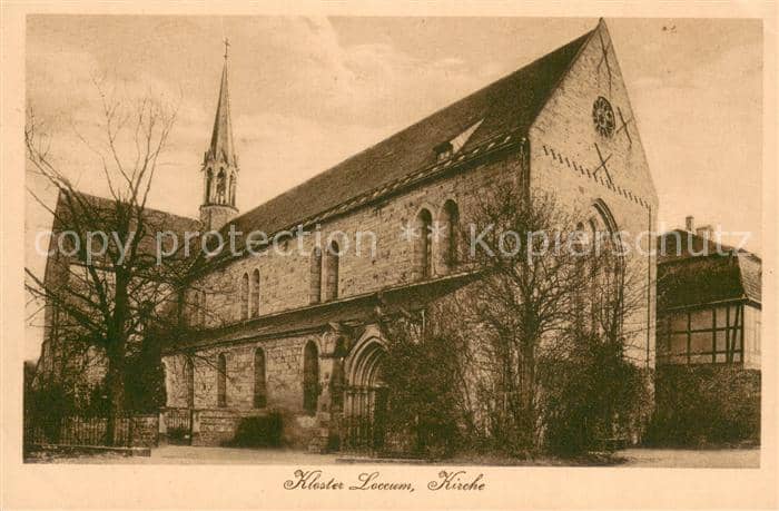Loccum Rehburg-Loccum Nienburg Niedersachsen Kloster Loccum Kirche – Ansichtskarte Rehburg-Loccum