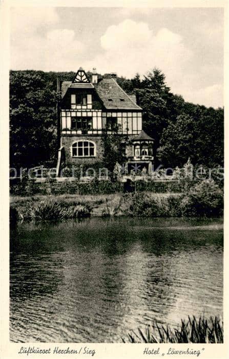 Herchen Sieg Windeck NRW Hotel Loewenburg – Ansichtskarte Windeck