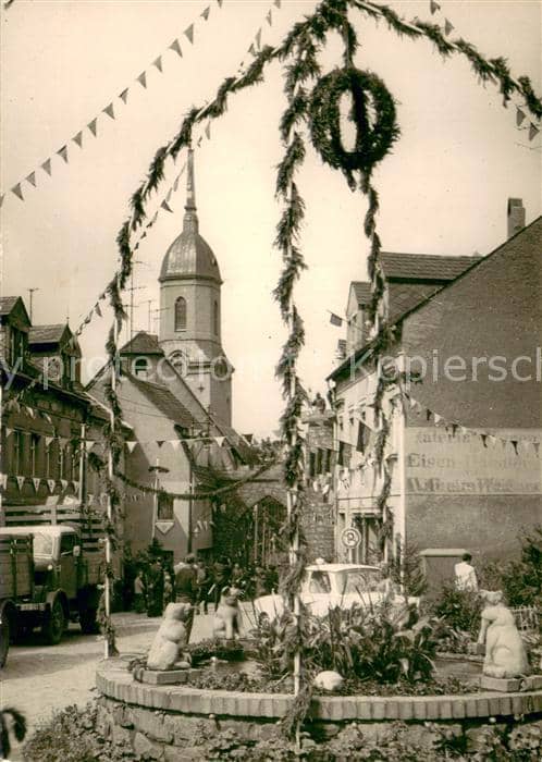 Rosswein Sachsen Schul- und Heimatfest Altstadt Kirche – Ansichtskarte Rosswein