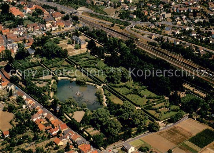 Veitshoechheim Wuerzburg Bayern Sommergarten – Ansichtskarte Veitshöchheim