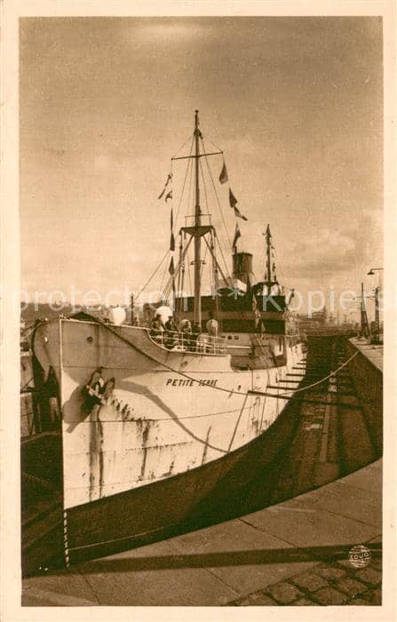Dampfer Oceanliner Petite Terre Dieppe – Ansichtskarte
