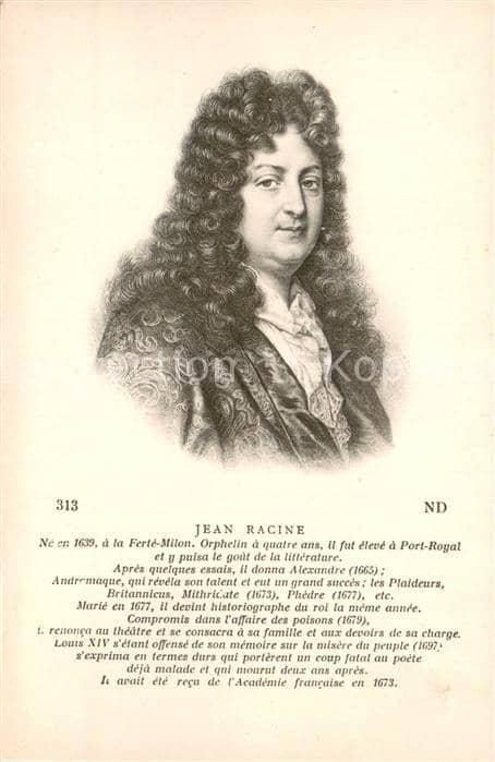Persoenlichkeiten JEAN RACINE – Ansichtskarte