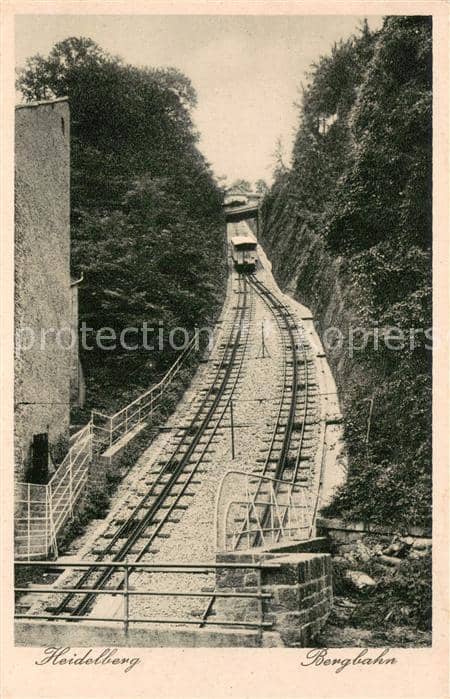 Zahnradbahn Heidelberg – Ansichtskarte