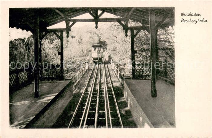 Zahnradbahn Wiesbaden – Ansichtskarte