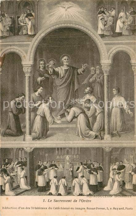 Religion Le Sacrement de l´Ordre – Ansichtskarte