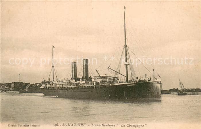 Dampfer Oceanliner St.-NAZAIRE – Ansichtskarte