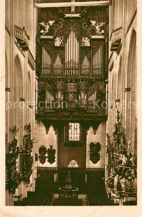 Kirchenorgel Marinkirche zu Luebeck – Ansichtskarte