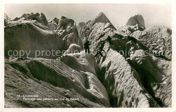 Gebirgsjaeger Chamonix – Képeslap