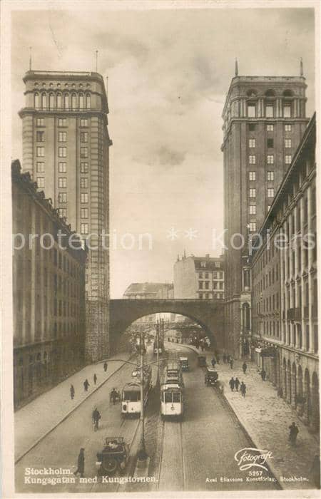 Strassenbahn Stockholm – Ansichtskarte