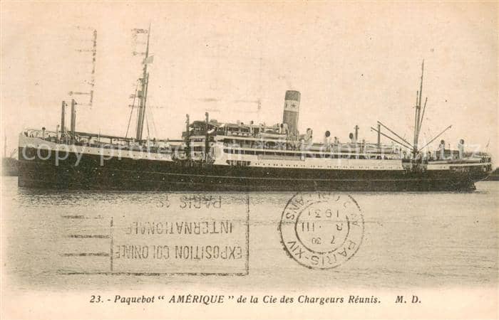 Dampfer Oceanliner Amerique – Ansichtskarte