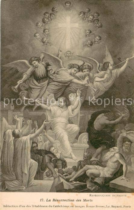 Religion La Resurrection des Morts – Ansichtskarte
