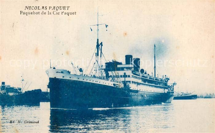 Dampfer Oceanliner Nicolas Paquet – Ansichtskarte