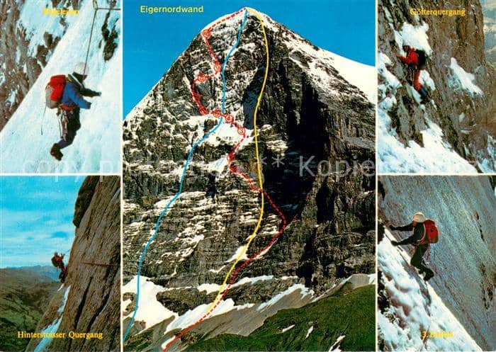 Gletscher Eigernordwand – Ansichtskarte