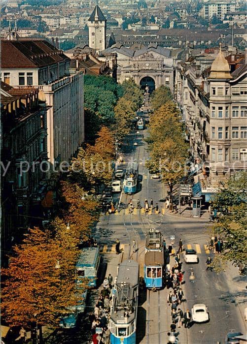 Strassenbahn Zuerich – Ansichtskarte