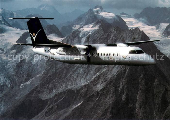 Flugzeuge Zivil B-BLEJ InterSky – Ansichtskarte