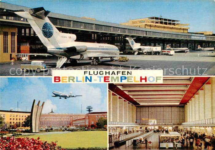 Flughafen Airport Aeroporto Berlin – Ansichtskarte