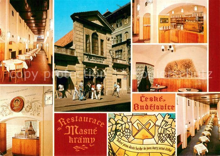 Ceske Budejovice Restaurace Masne kramy Gastraeume Bar – Ansichtskarte