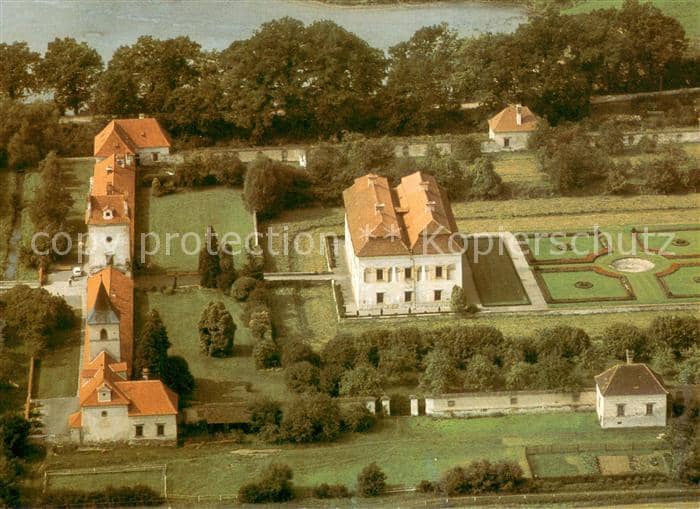Netolice Nettolitz Czechia Statni Zamek Kratochvile Fliegeraufnahme – Ansichtskarte