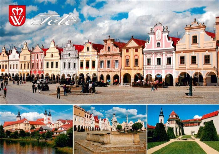Telc Czechia Teilansichten – Ansichtskarte