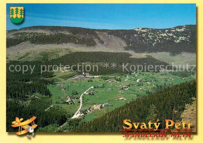 Spindleruv Mlyn Spindlermuehle Fliegeraufnahme – Καρτ ποστάλ