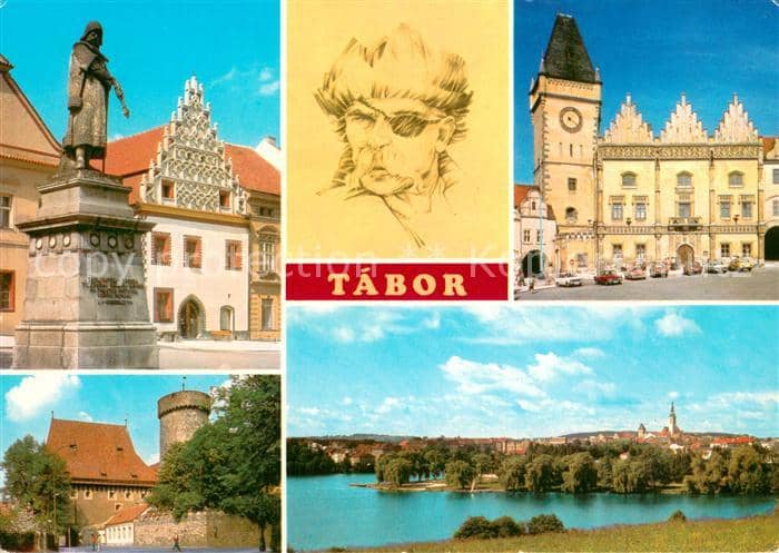 Tabor Czechia Teilansichten – Ansichtskarte