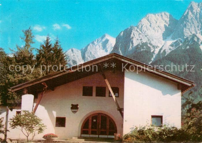 GRAINAU Garmisch-Partenkirchen Bayern Heimstaette Bayerische Jungbauernschaft Sc – Ansichtskarte Grainau