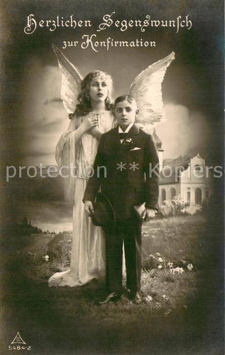 Schutzengel PH 5484 2 Konffirmation – Ansichtskarte