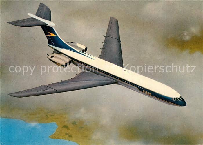 Flugzeuge Zivil BOAC VC 10 – Ansichtskarte
