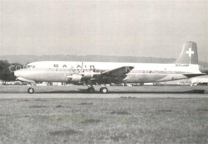 Flugzeuge Zivil BALAIR HB IBS – Ansichtskarte