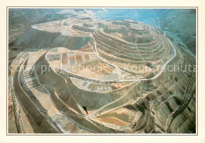 Tagebau Daylight Mining USA XXVI Utah Kupfererz Tagebau – Ansichtskarte