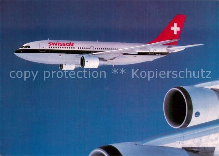 Flugzeuge Zivil Swissair Airbus A 310 221 – Ansichtskarte