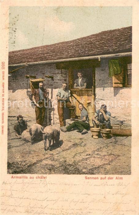 Bauernhof Armaillis au chalet – Ansichtskarte