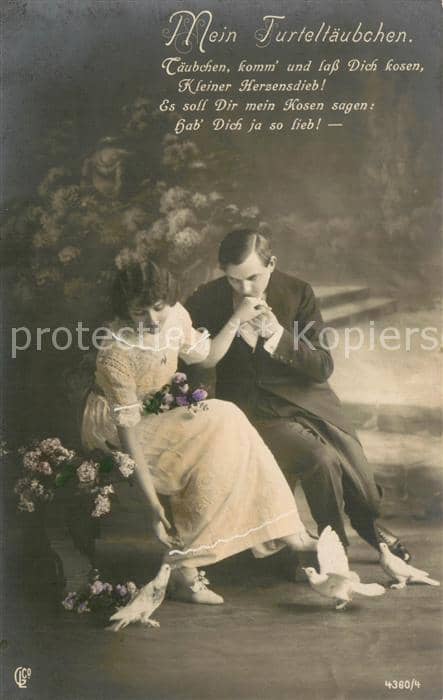 Foto GLCo Nr. Nr. 4360/4 Mein Turteltaeubchen – Ansichtskarte