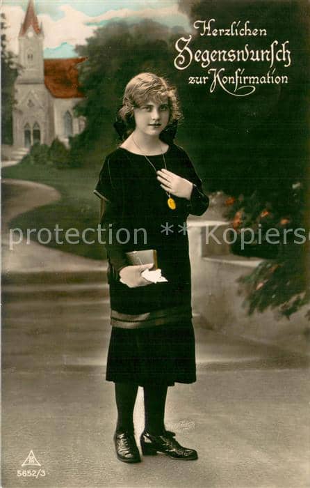 Foto PH Nr. Nr.5652/3 Glueckwunsch zur Konfirmation – Ansichtskarte