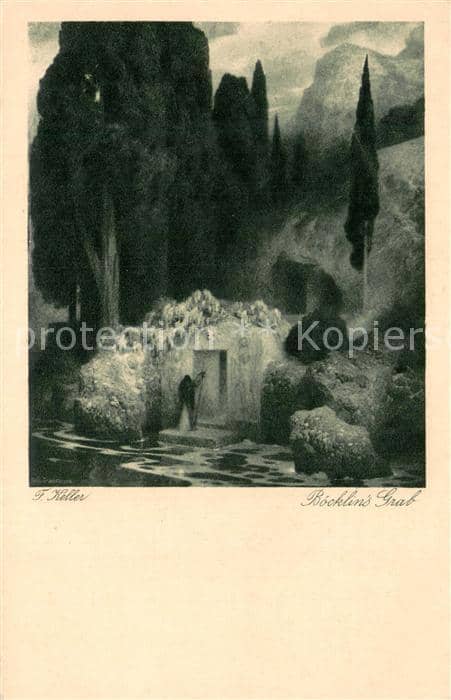 Boecklin Arnold Boecklin Boecklins Grab – Ansichtskarte