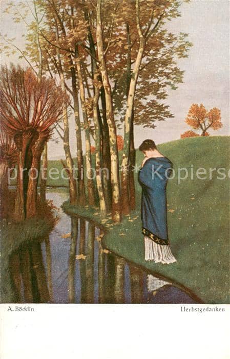 Boecklin Arnold Boecklin Nr.10 Herbstgedanken – Ansichtskarte