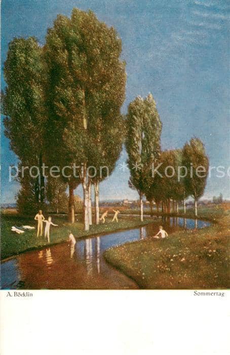 Boecklin Arnold Boecklin Nr. 9 Sommertag – Ansichtskarte
