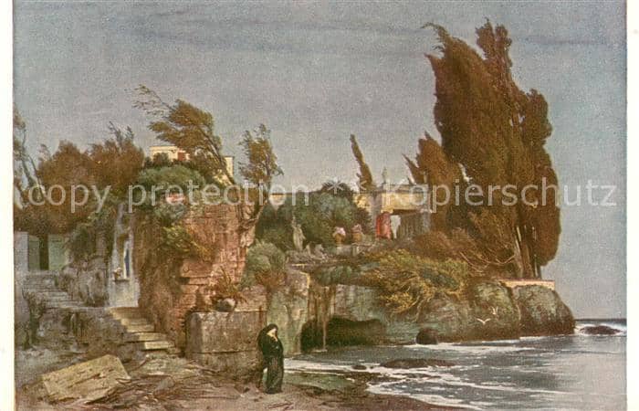 Boecklin Arnold Boecklin Nr.23 Die Villa am Meer – Ansichtskarte