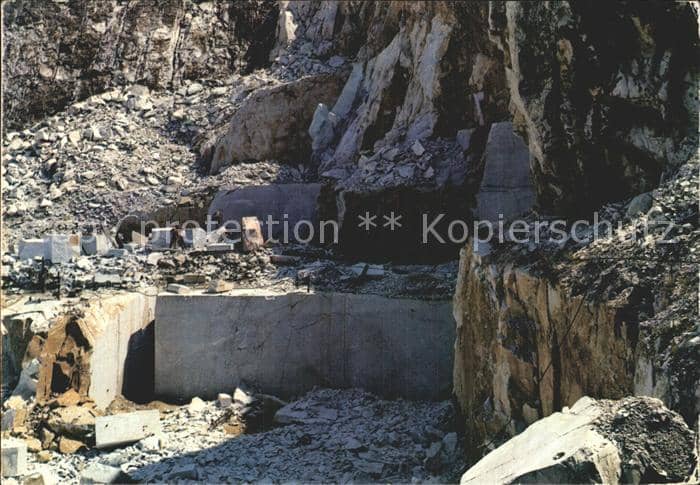 Tagebau Daylight Mining Carrara Cave di Marmo – Ansichtskarte