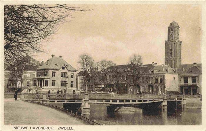 ZWOLLE  Overijssel NL Nieuwe Havenbrug – Ansichtskarte Zwolle