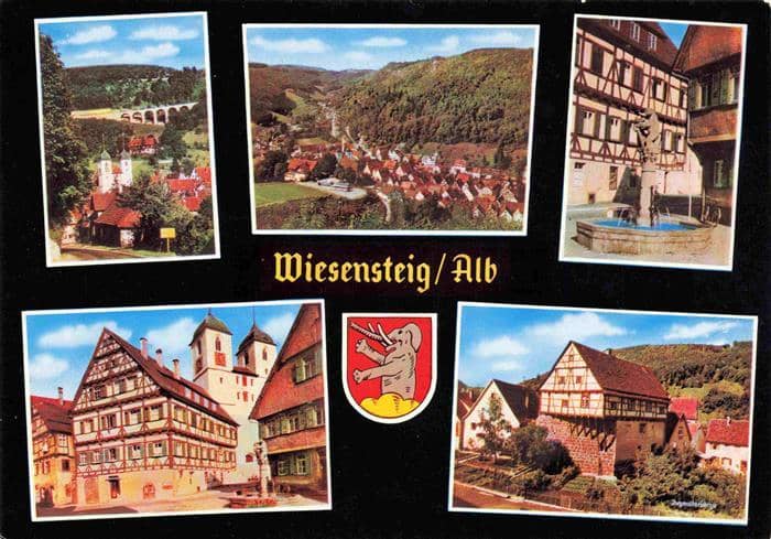 Wiesensteig BW BAB Raststaette Grubingen Teilansichten – Ansichtskarte Wiesensteig