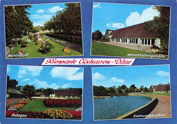 Doese Cuxhaven Hasendorf Veranstaltungshalle Anlagen Seehundsbecken – Ansichtskarte Döse