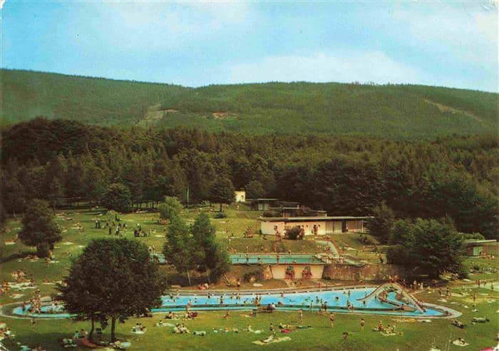 Malsch Karlsruhe Schwimmbad – Ansichtskarte Malsch