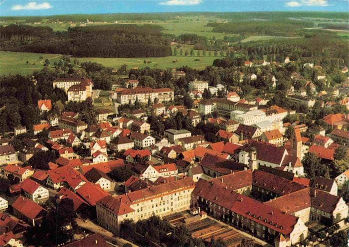 BAD WoeRISHOFEN Fliegeraufnahme – Ansichtskarte Bad Wörishofen