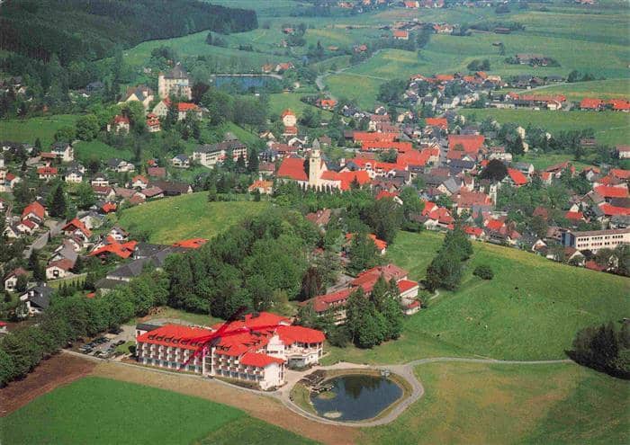 Groenenbach Bad Fliegeraufnahme – Ansichtskarte Grönenbach