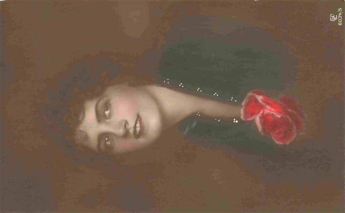 Foto GLCo Nr. 6034/5 Frau Rose – Ansichtskarte