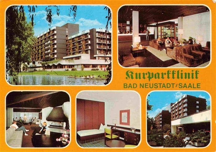 Bad Neustadt Saale Kurparkklinik Gastraeume Zimmer – Ansichtskarte Bad Neustadt a.d.Saale