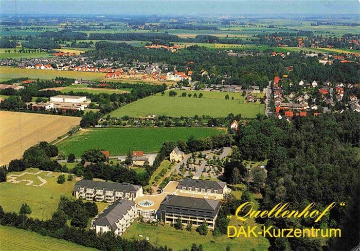 Bad Sassendorf DAK Kurzentrum Quellenhof Fliegeraufnahme – Ansichtskarte Bad Sassendorf